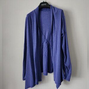 LULULEMON | Ivivva waterfall cardigan cotton purple girls sz 14